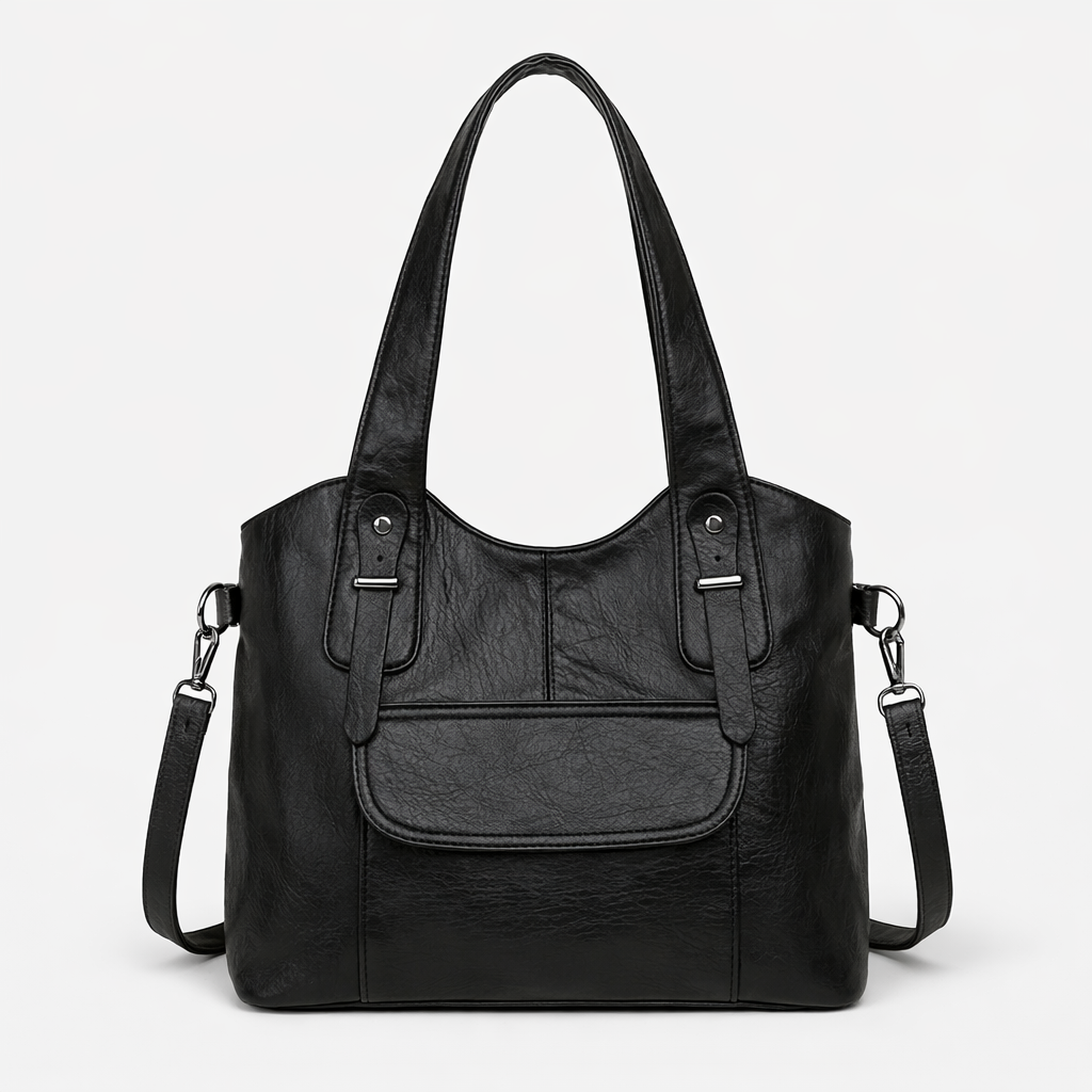 Nord Taschen | Große vegane Kuhfell-Tasche, Schultertasche