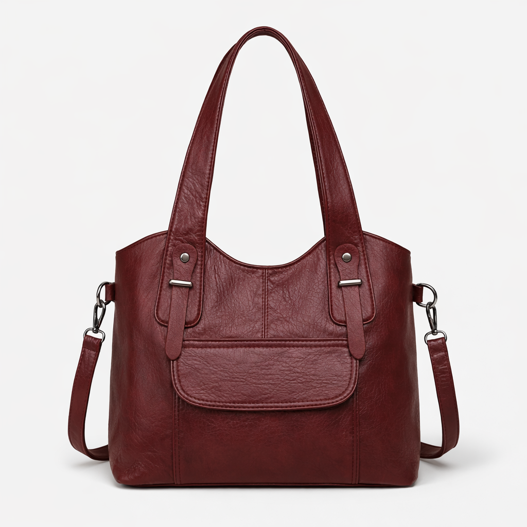 Nord Taschen | Große vegane Kuhfell-Tasche, Schultertasche