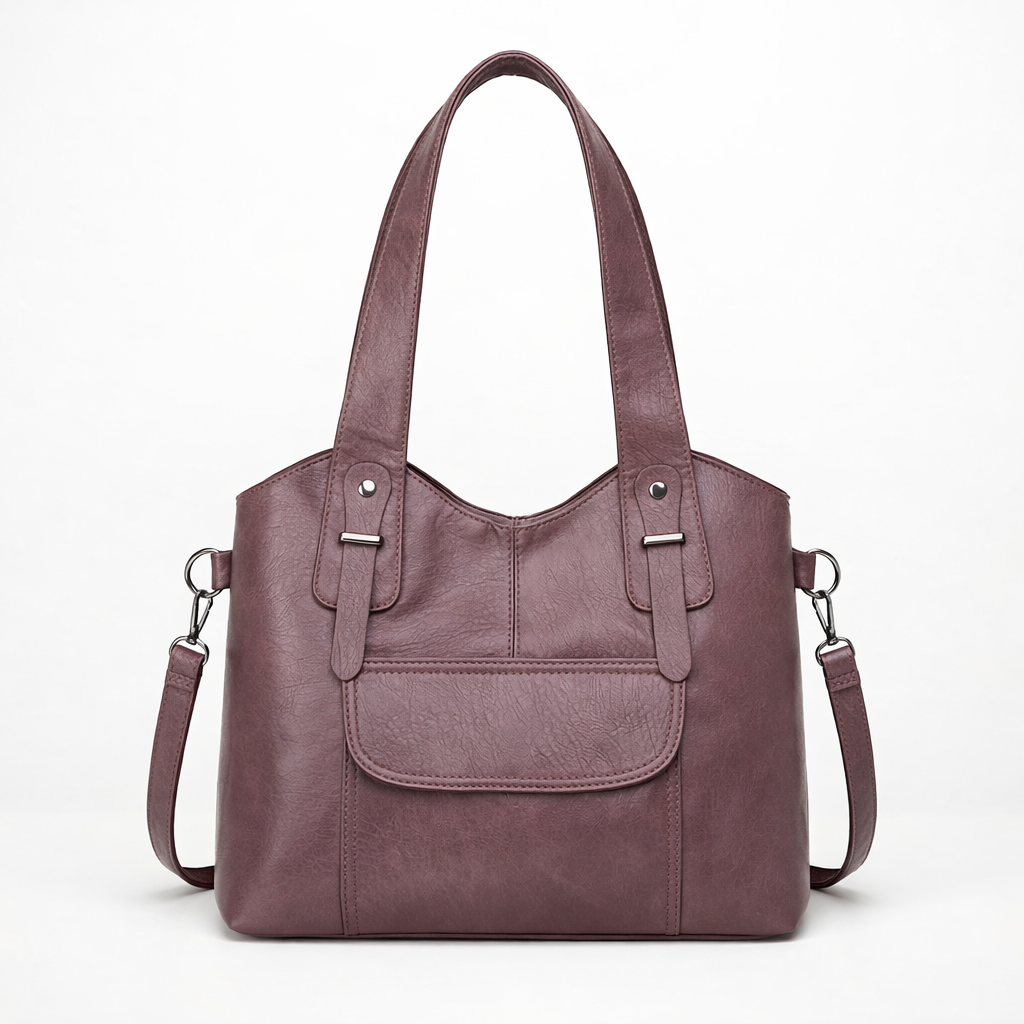 Nord Taschen | Große vegane Kuhfell-Tasche, Schultertasche