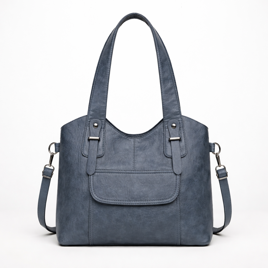 Nord Taschen | Große vegane Kuhfell-Tasche, Schultertasche