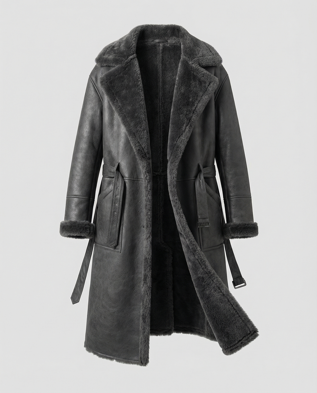 Langer Luxus Wintermantel