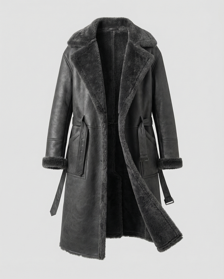 Langer Luxus Wintermantel