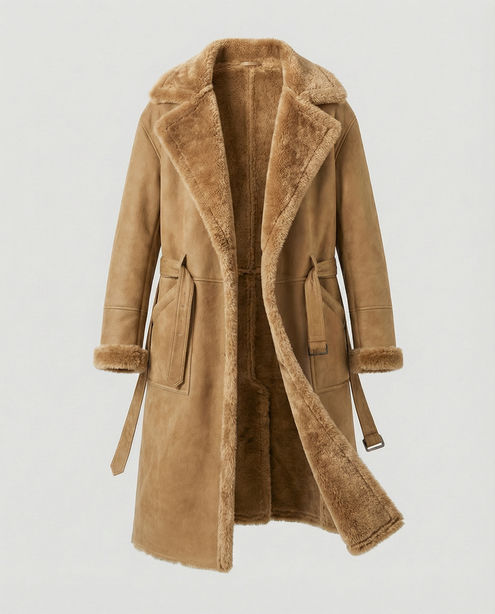 Langer Luxus Wintermantel