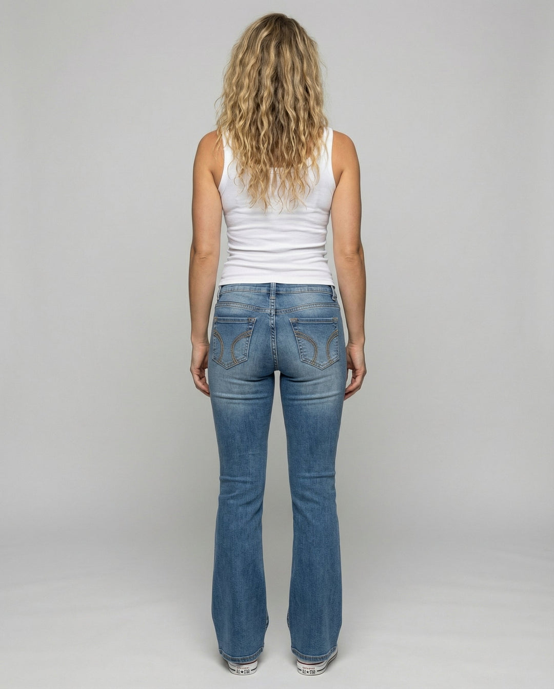 Lässige Flared Damen Jeans