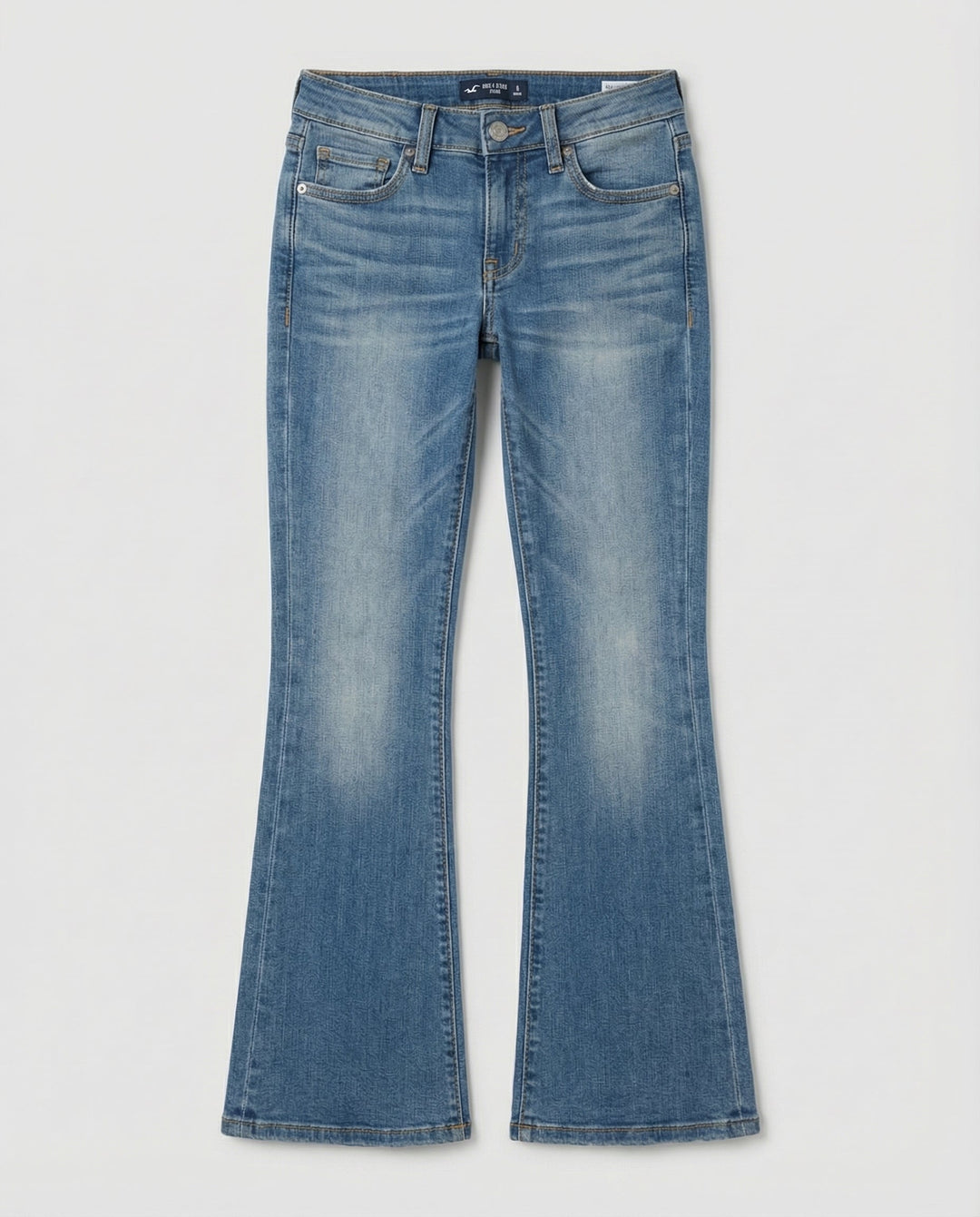Lässige Flared Damen Jeans