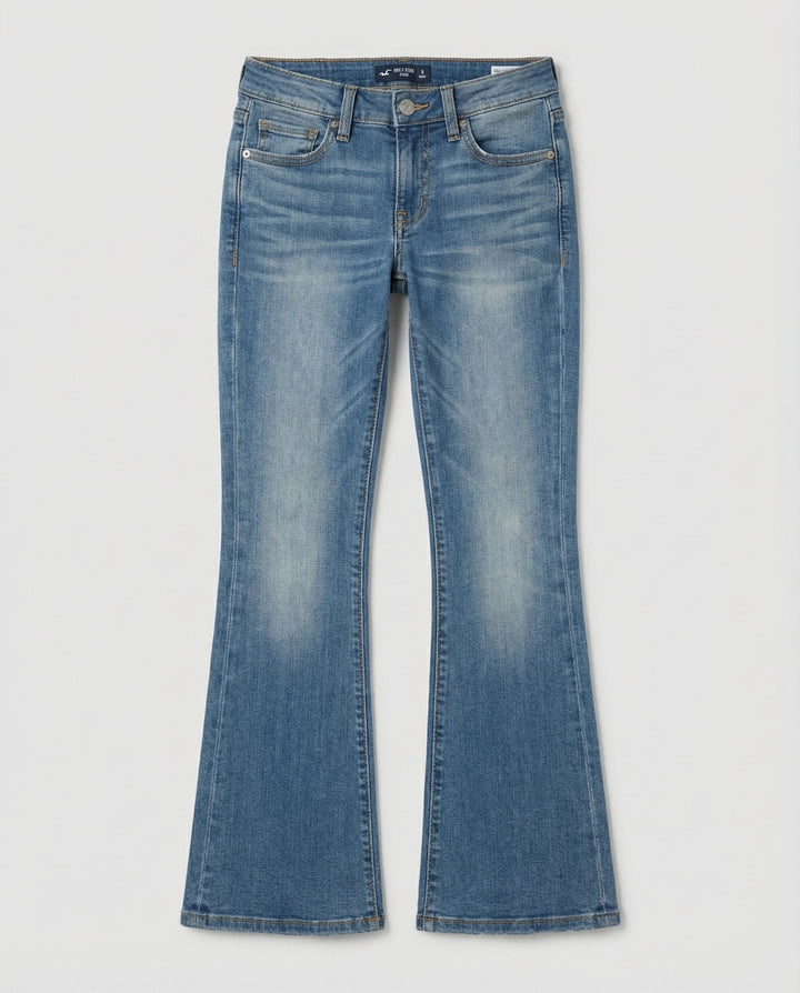 Lässige Flared Damen Jeans