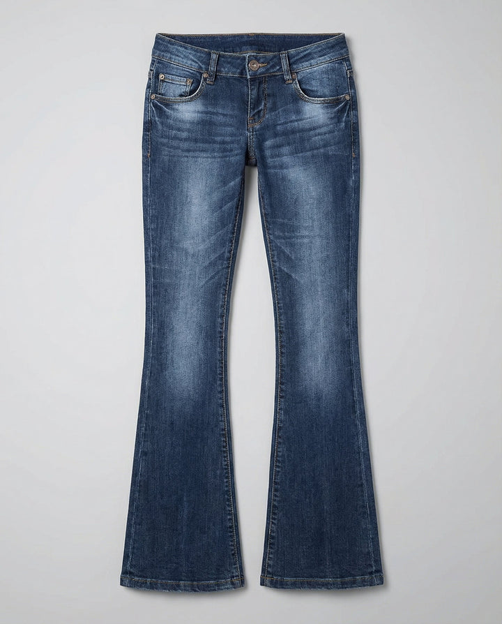 Lässige Flared Damen Jeans
