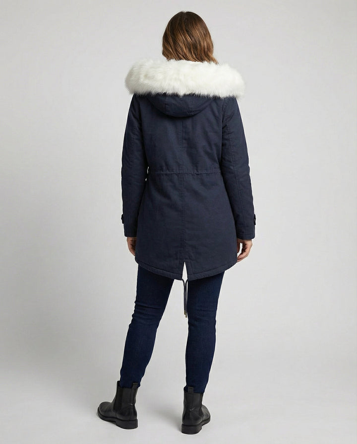 Warme Damen Winterjacke Mittellang