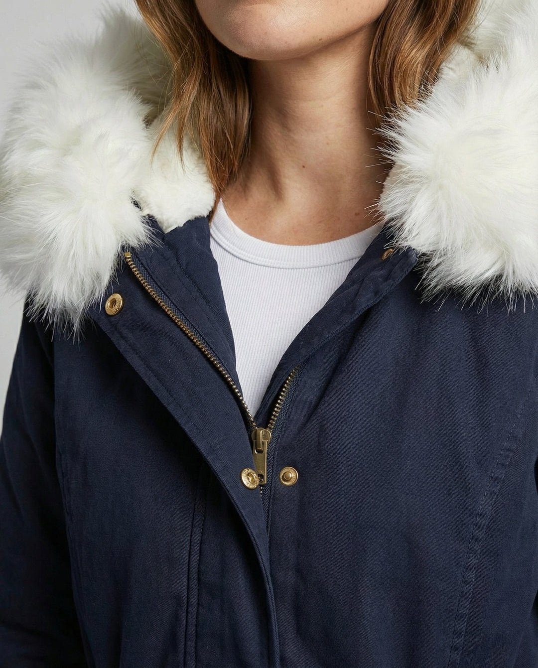 Warme Damen Winterjacke Mittellang
