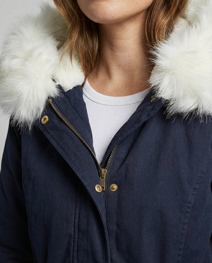 Warme Damen Winterjacke Mittellang