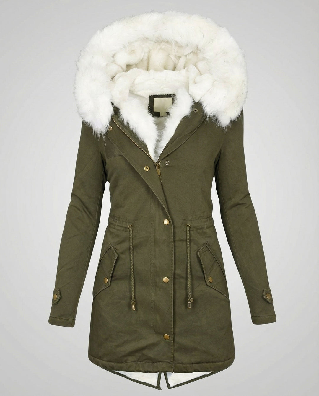 Warme Damen Winterjacke Mittellang