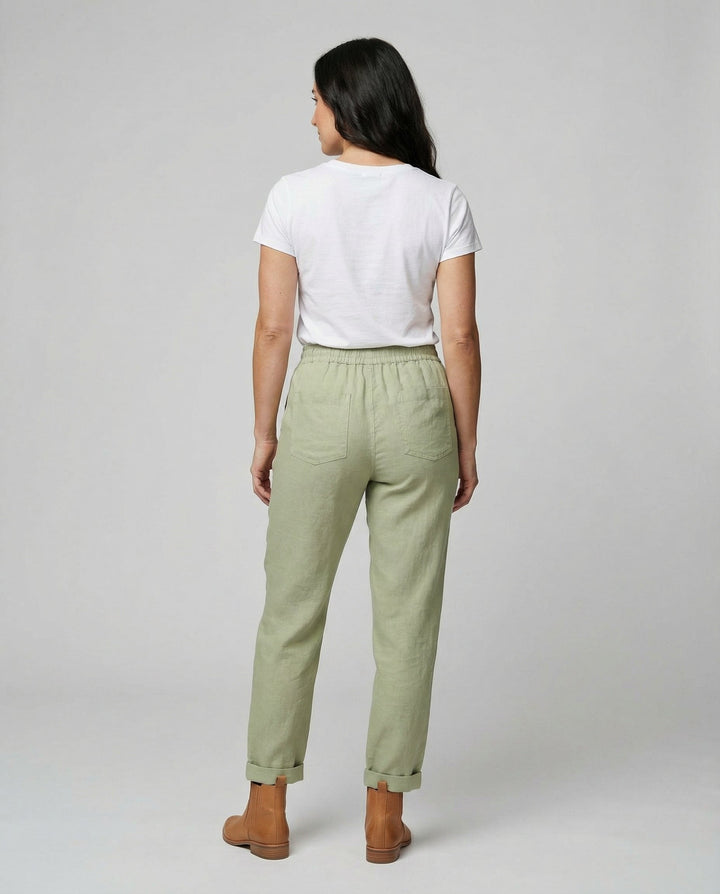 Luftige Damen Leinenhose Sommer