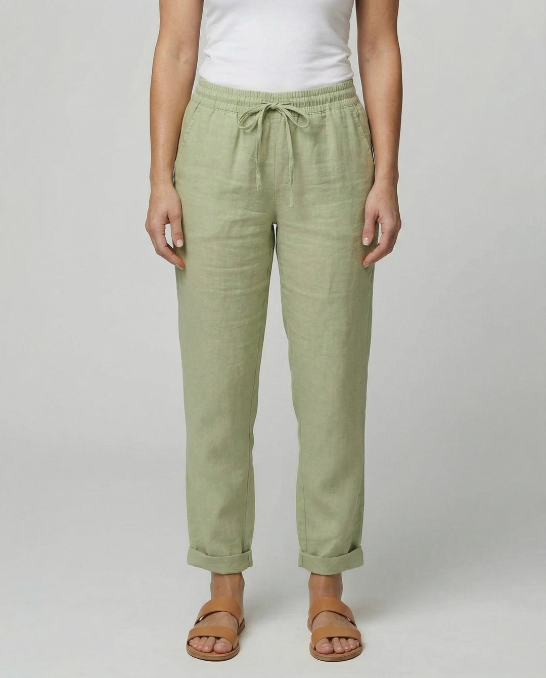 Luftige Damen Leinenhose Sommer