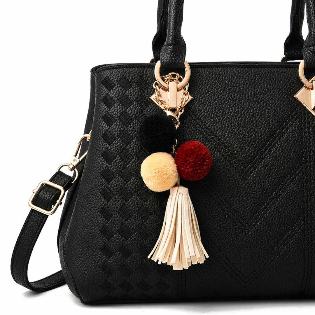 Nord Taschen | Gep quiltete Tragetasche, Veganes Rindsleder Schultertasche