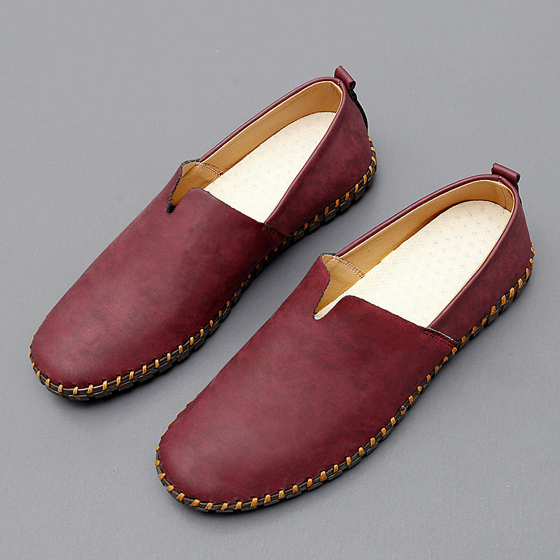 Stichdetail-Lederloafers