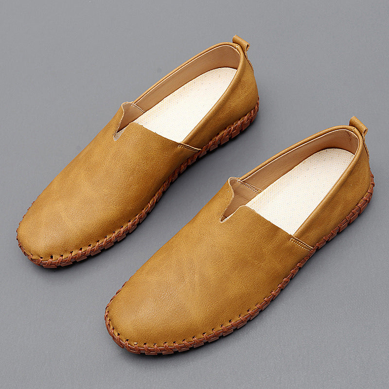 Stichdetail-Lederloafers