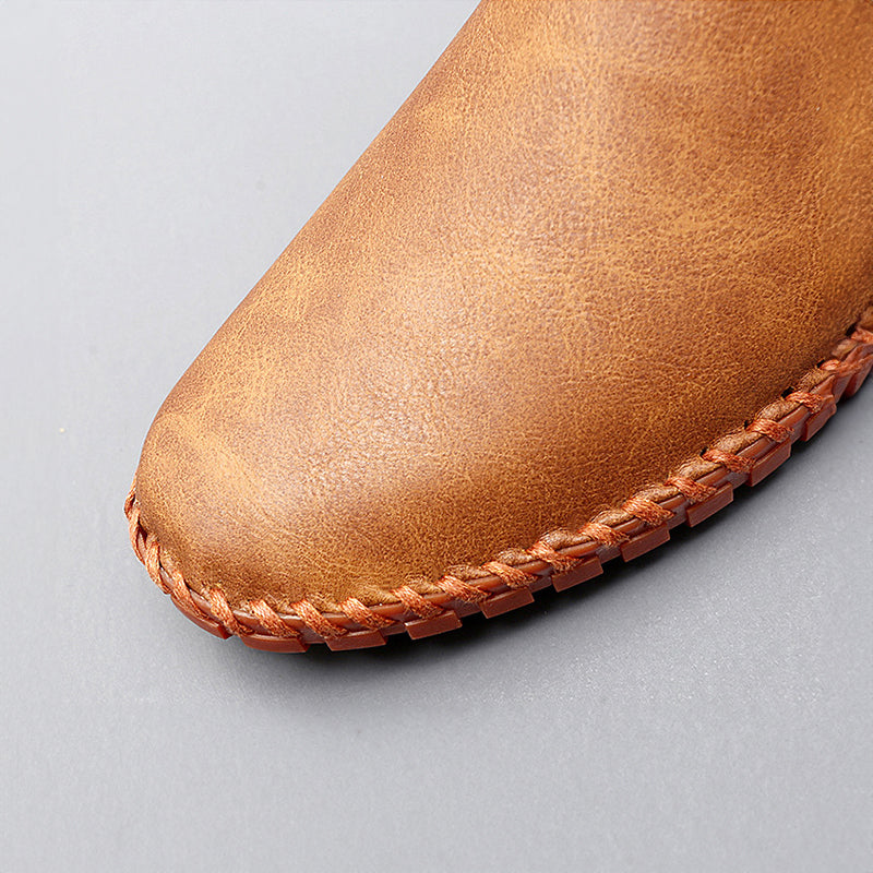 Stichdetail-Lederloafers