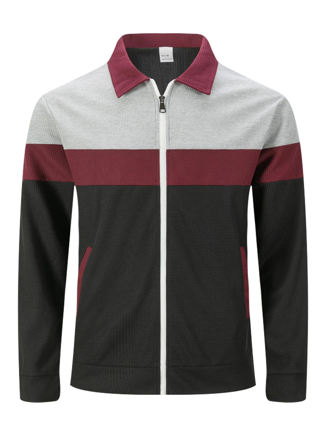 Herren Cardigan mit Waffelmuster