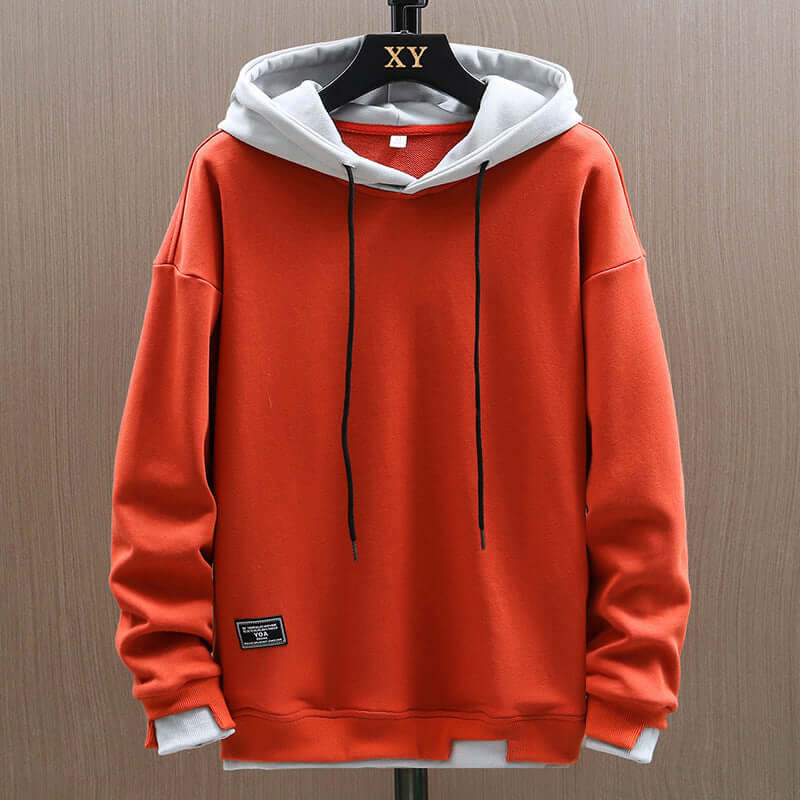 Herren Hoodie aus weichem Baumwollstoff für Frühling und Herbst