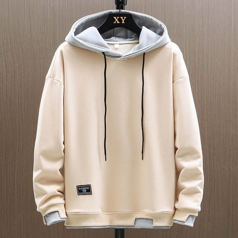 Herren Hoodie aus weichem Baumwollstoff für Frühling und Herbst