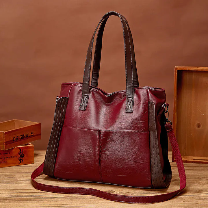 Nord Taschen | Composed Edge of Evelyn - Strukturierte Leder-Handtasche