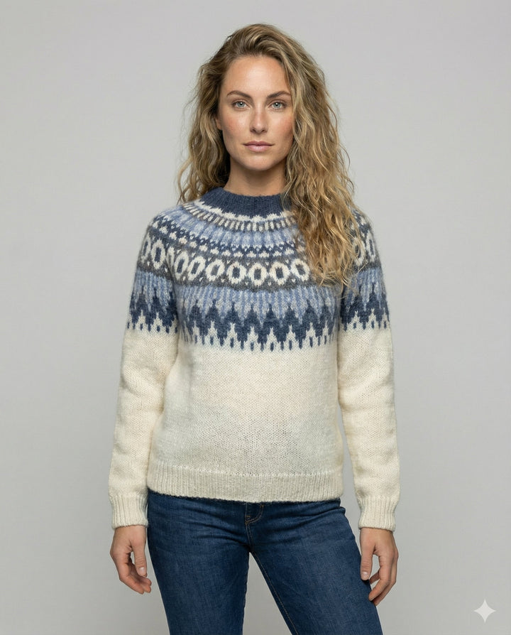 Nordischer Strickpullover Damen