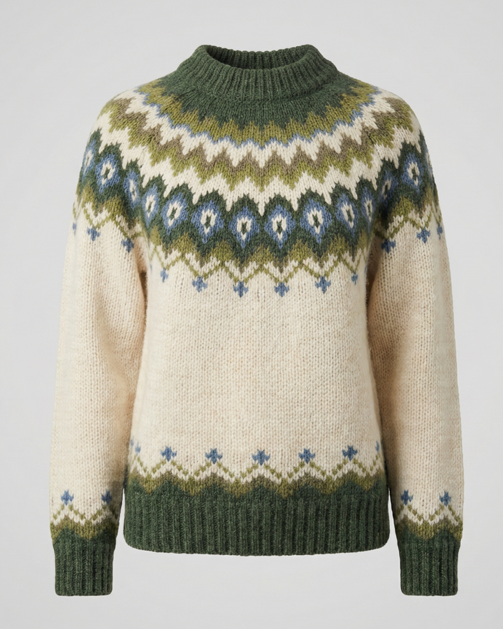Nordischer Strickpullover Damen