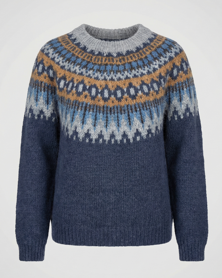Nordischer Strickpullover Damen