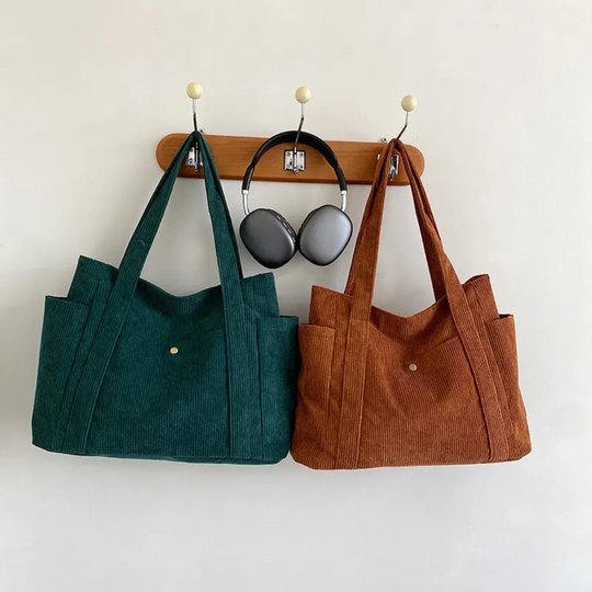 Nord Taschen | Tasche für Damen - Geräumige Cordtasche mit modernem Design und praktischen Trägern