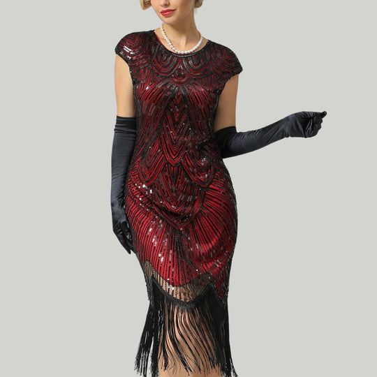 1920Er Gatsby-Stil Glitzerndes Kleid - Vittorelli