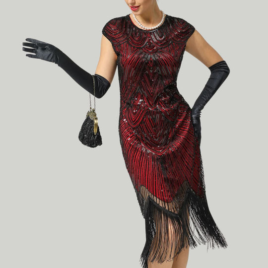 1920Er Gatsby-Stil Glitzerndes Kleid - Vittorelli