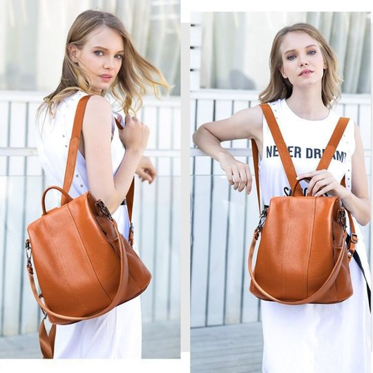 DiNord Taschenstahl Rucksack Aus Leder