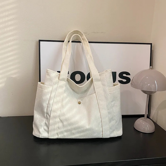 Nord Taschen | Tasche für Damen - Geräumige Cordtasche mit modernem Design und praktischen Trägern