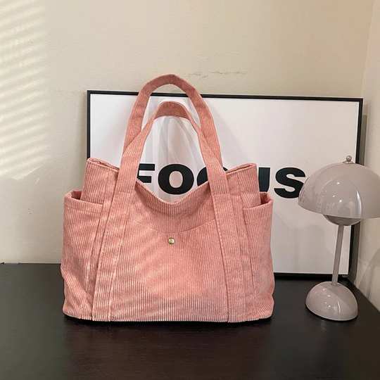 Nord Taschen | Tasche für Damen - Geräumige Cordtasche mit modernem Design und praktischen Trägern