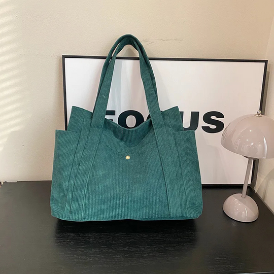 Nord Taschen | Tasche für Damen - Geräumige Cordtasche mit modernem Design und praktischen Trägern