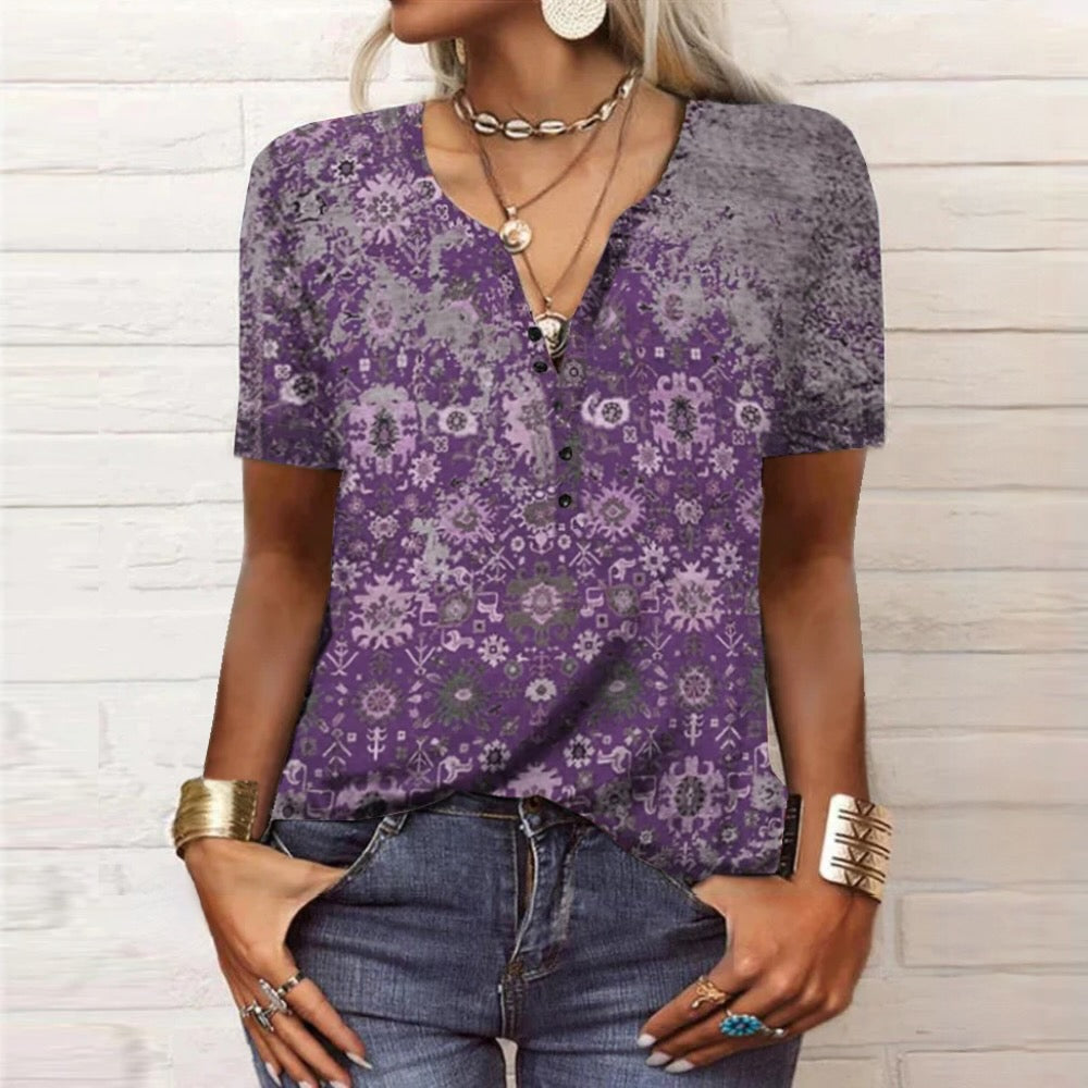 Bedruckte Sommerbluse