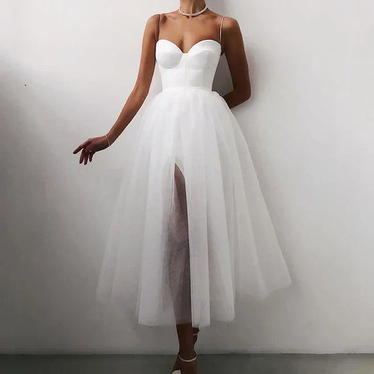 Elegantes Tüll Korsett Abendkleid für Damen