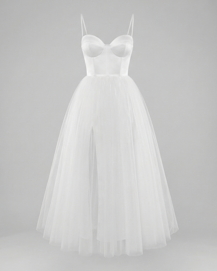 Tüll Korsett Abendkleid Damen