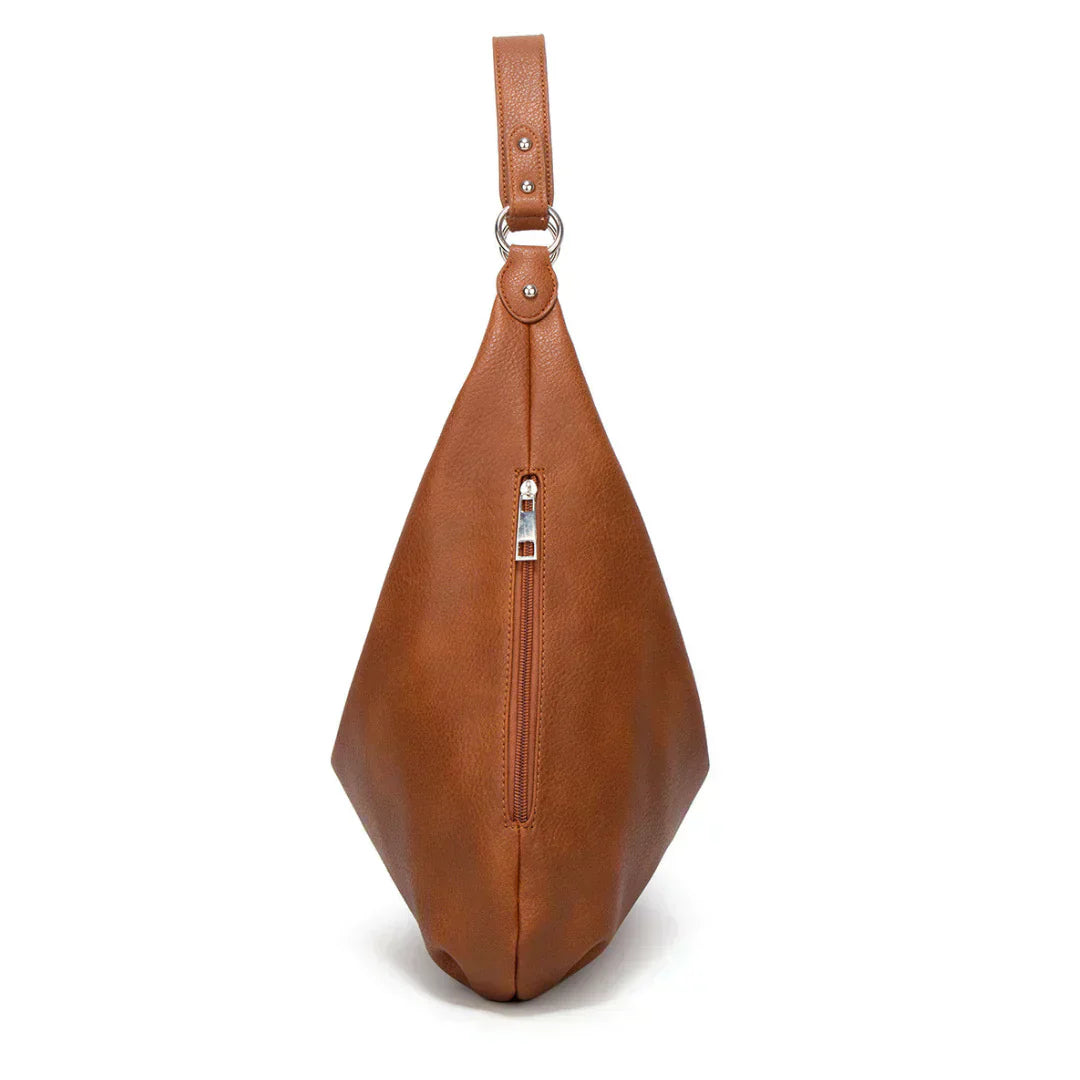 Nord Taschen | Große vegane Kuhfell-Hobo-Tasche, übergroße Schultertasche