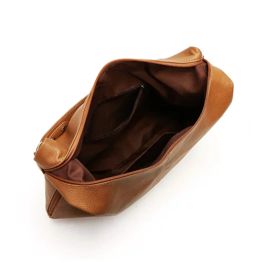 Nord Taschen | Große vegane Kuhfell-Hobo-Tasche, übergroße Schultertasche