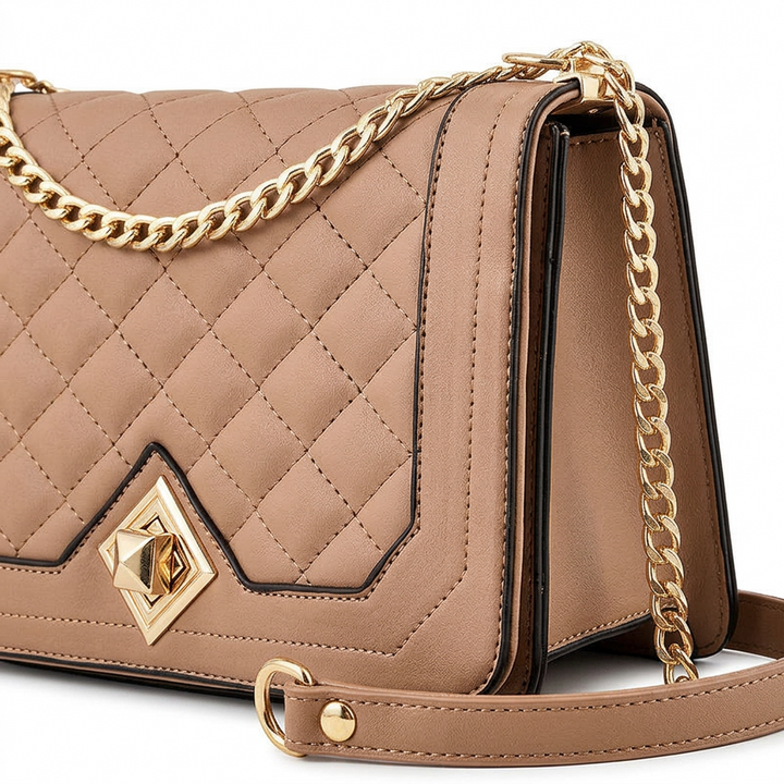 Nord Taschen | Gequiltete Ketten-Crossbody-Tasche, Kleine Schultertasche