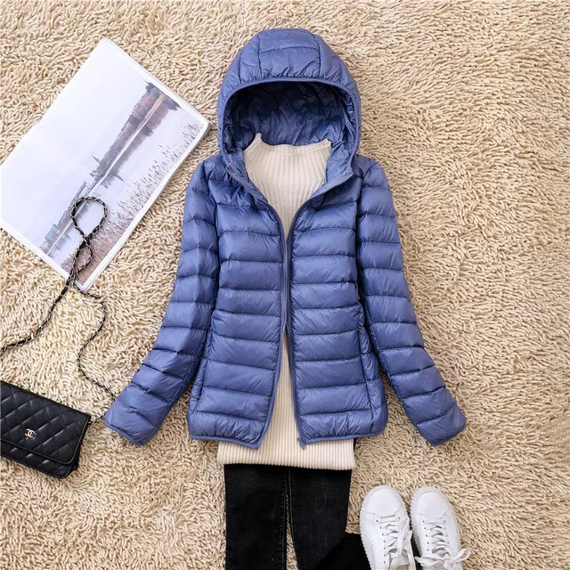 Leichte und praktische Daunenjacke für Frauen