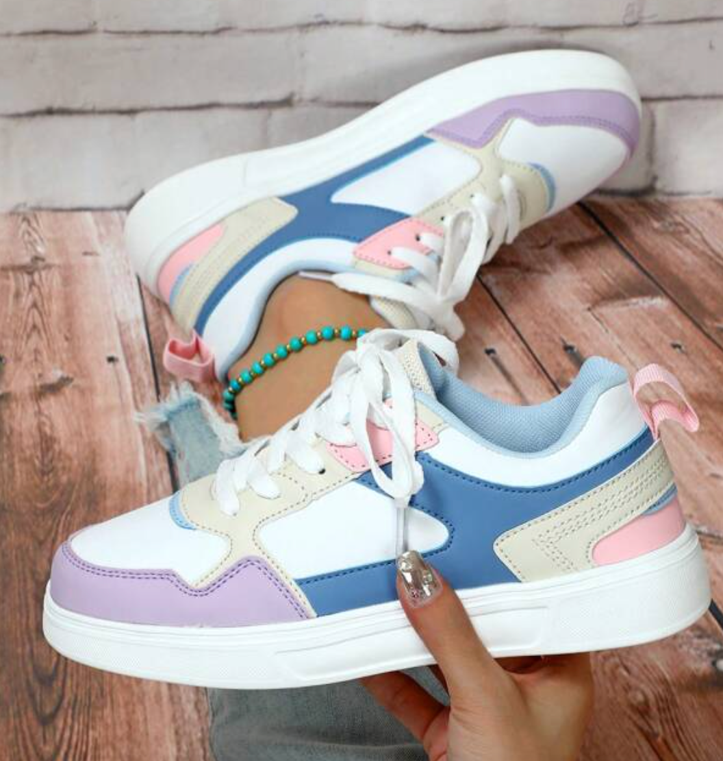 Damen Sneakers Leopard Muster Trendy
