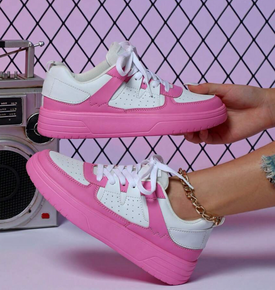 Damen Sneakers Leopard Muster Trendy