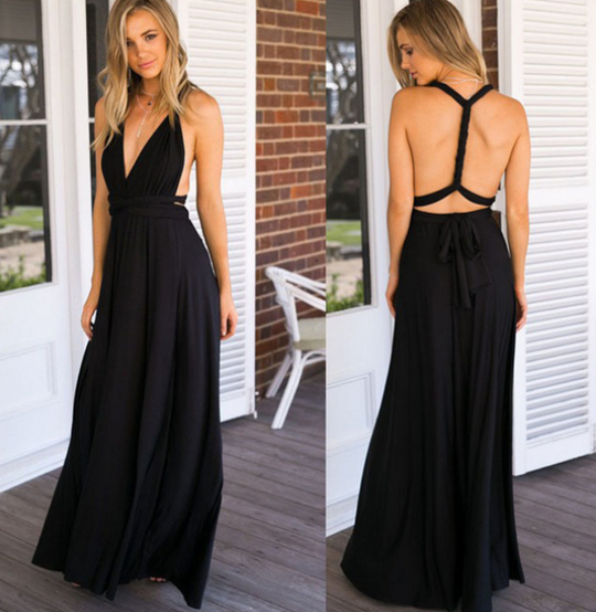 Damen Multiway Wickelkleid mit 50+ Tragevarianten & Elastischem Stoff - Vittorelli