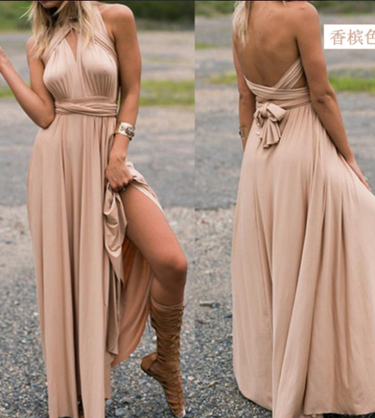 Damen Multiway Wickelkleid mit 50+ Tragevarianten & Elastischem Stoff - Vittorelli