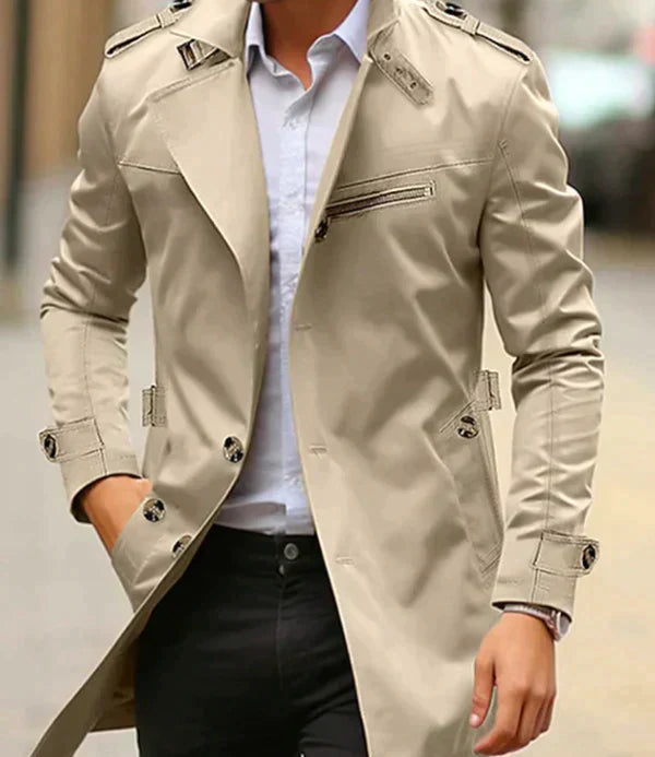 Herren-Trenchcoat - Klassischer Old Money Stil