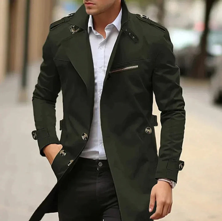 Herren-Trenchcoat - Klassischer Old Money Stil