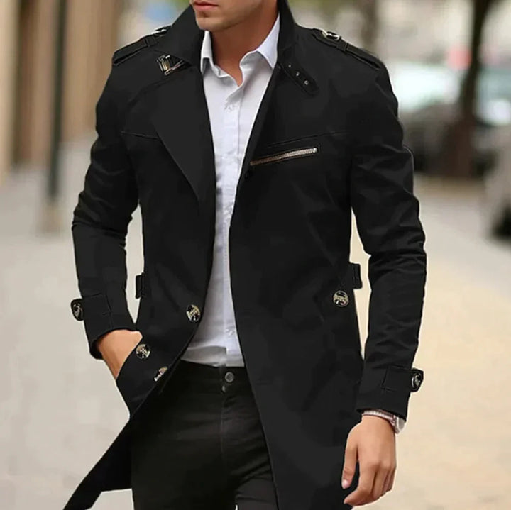 Herren-Trenchcoat - Klassischer Old Money Stil
