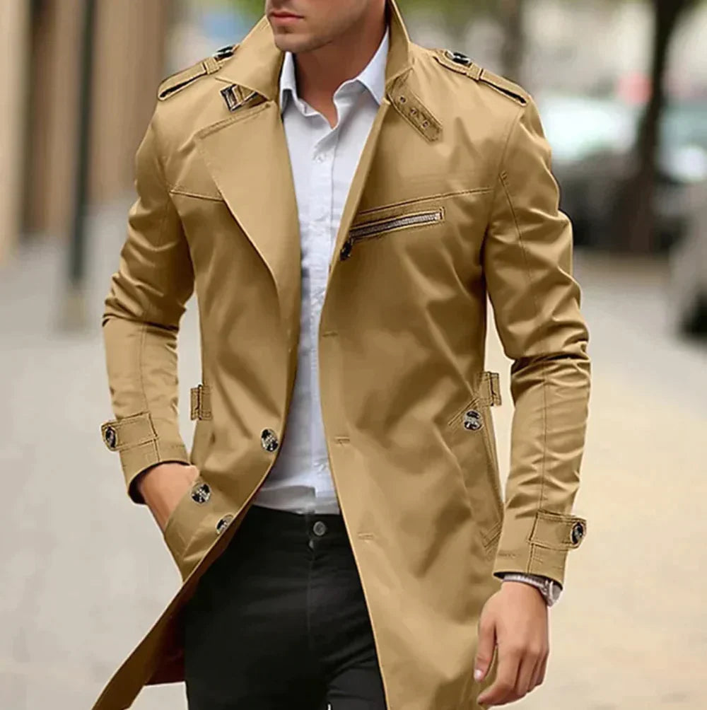 Herren-Trenchcoat - Klassischer Old Money Stil